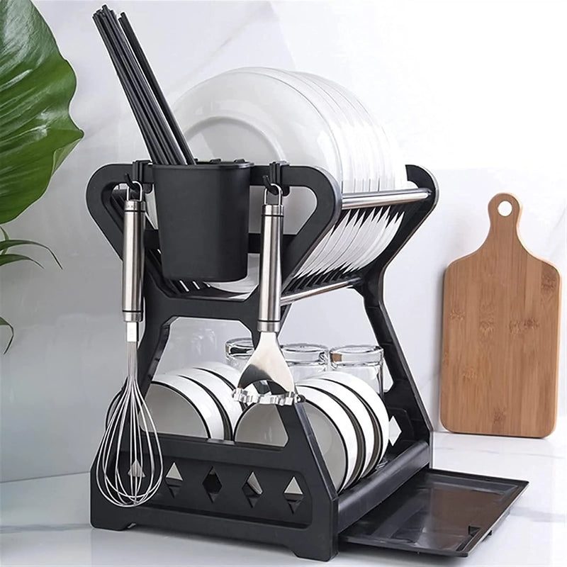SpaceRack™ - O Escorredor e Organizador de Pratos Perfeito para Sua Cozinha