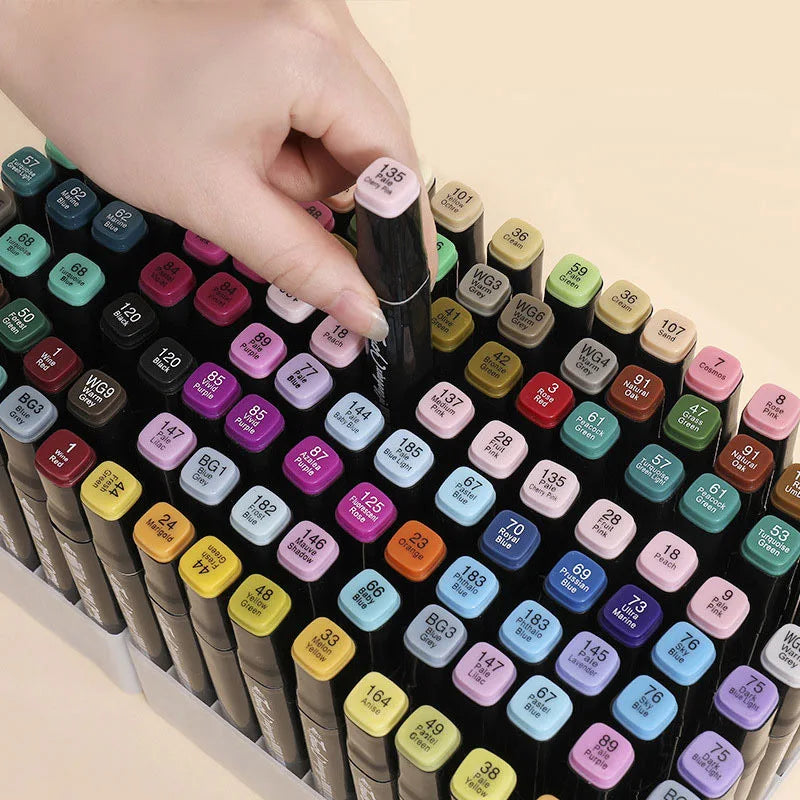 Kit com 80 Canetas Coloridas de Ponta Dupla – Porque Seu Filho Merece Crescer Criando