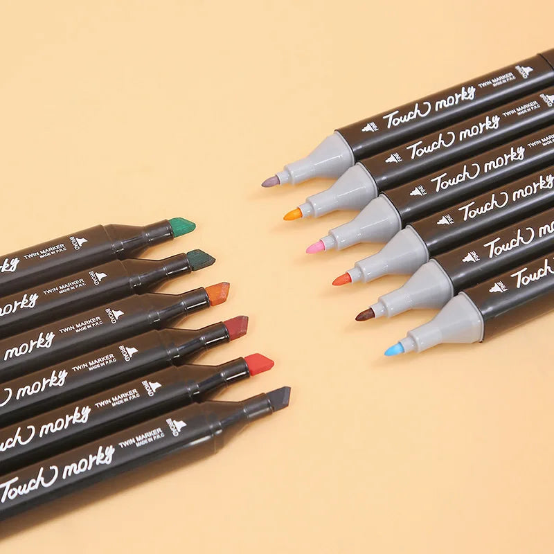 Kit com 80 Canetas Coloridas de Ponta Dupla – Porque Seu Filho Merece Crescer Criando