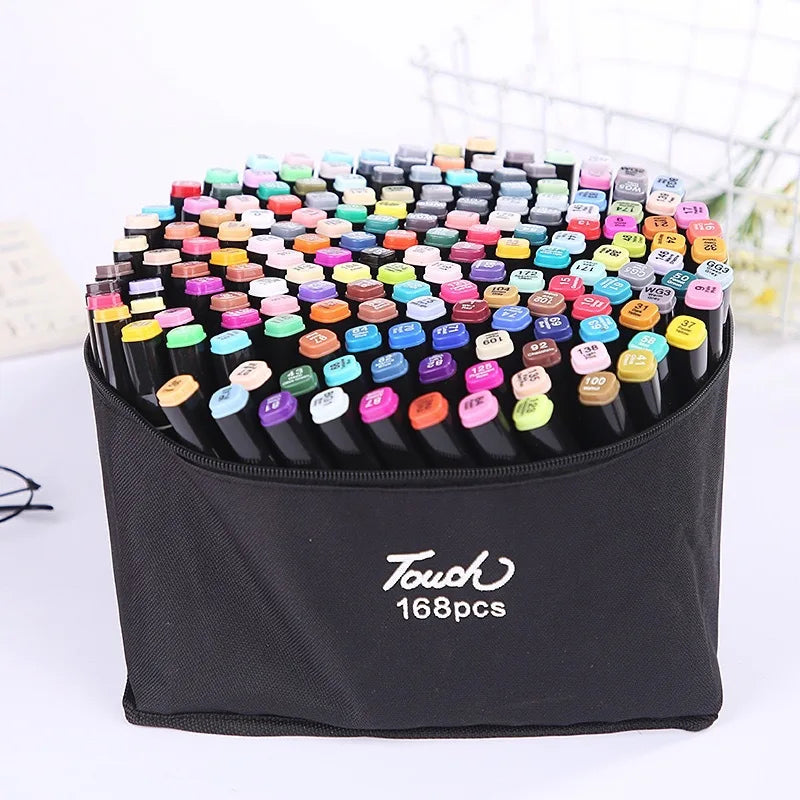 Kit com 80 Canetas Coloridas de Ponta Dupla – Porque Seu Filho Merece Crescer Criando