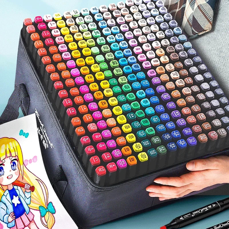 Kit com 80 Canetas Coloridas de Ponta Dupla – Porque Seu Filho Merece Crescer Criando